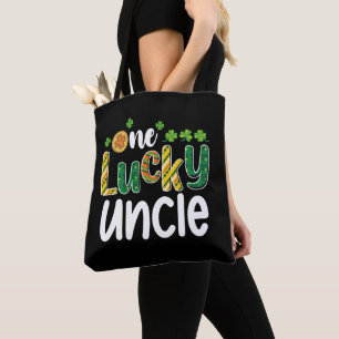 One Lucky Uncle Matching Family St Patrick's Day Tote Bag