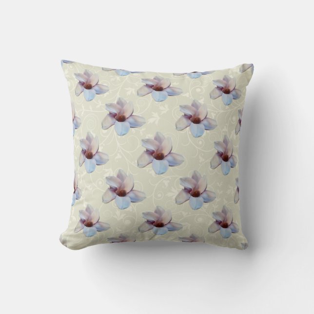 One Magnolia Blossom Cushion (Front)