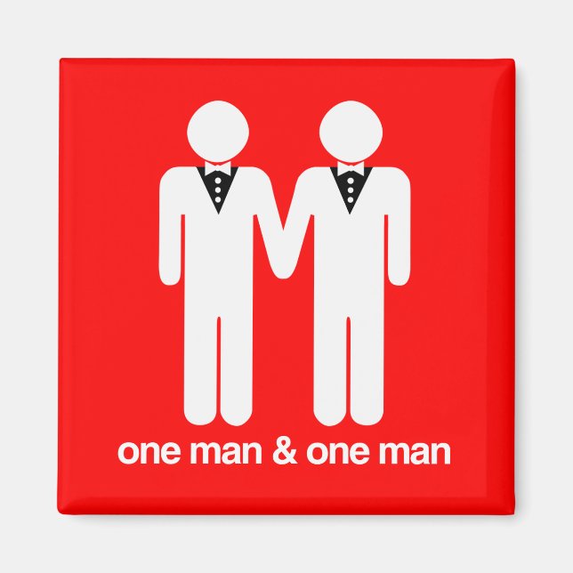 ONE MAN AND ONE MAN -.png Magnet (Front)