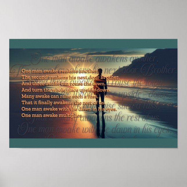 One Man Awake Poster (Front)