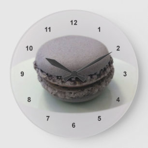 one mauve macaron large clock