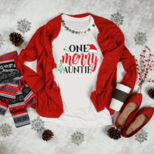 One Merry Auntie Christmas T-Shirt