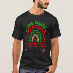 One Merry Chemistry Teacher Leopard Rainbow Buffal T-Shirt