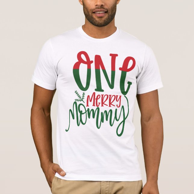 One Merry Mummy Ugly Christmas Sweater Family Xmas (Front)