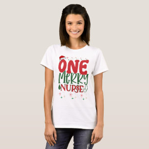 One Merry Nurse Christmas Gift T-Shirt