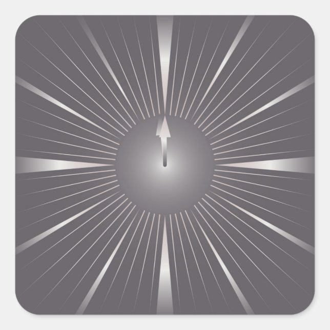 one minute square sticker (Front)