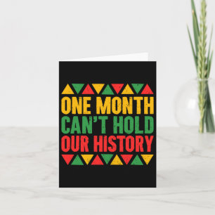 One Month Can't Hold Our History - Africa America Card