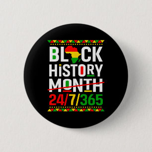 One Month Can't Hold Our History Black History Mon 6 Cm Round Badge