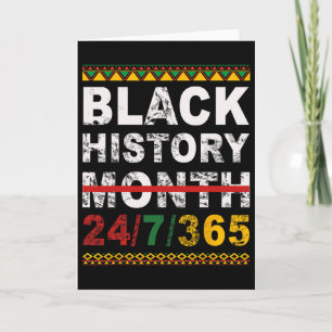 One Month Can't Hold Our History Black History Mon Card