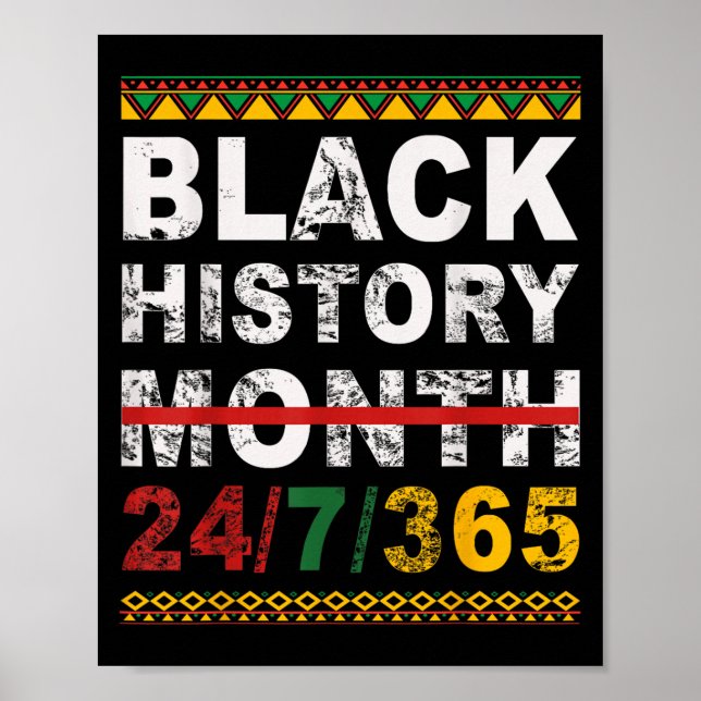 One Month Can't Hold Our History Black History Mon Poster (Front)