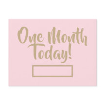 One Month Today Postcard