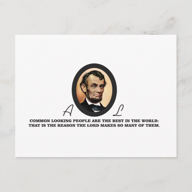 one more abe to go postcard (Front)