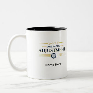 One More Adjustment Personalised Accountant Gift Two-Tone Coffee Mug