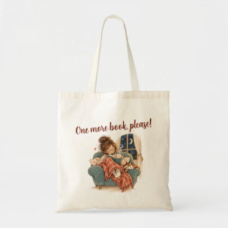 One More Book, Please! | Cosy Book Lover Tote Bag