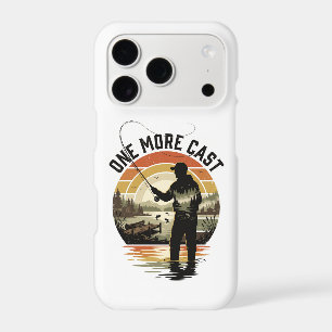 One More Cast Retro Fishing Silhouette