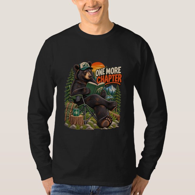 One More Chapter Bear Reading Long Sleeve Shirt (Front)