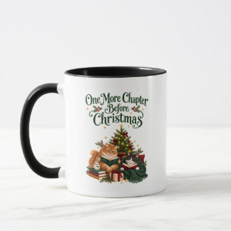 One More Chapter Before Christmas Cats Mug
