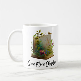 One More Chapter, Book Flowers Graphic  Coffee Mug