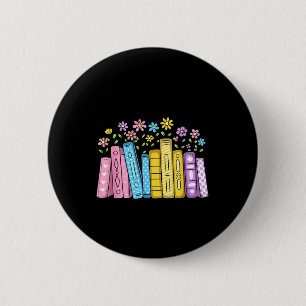 One More Chapter Book Lover Librarian Bookworm 6 Cm Round Badge