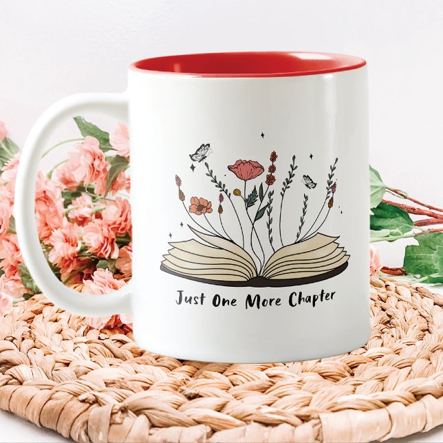 One More Chapter Book Lover Two-Tone Coffee Mug (Creator Uploaded)