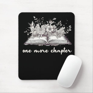 One More Chapter Book With Flowers Mouse Pad