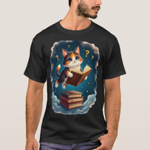 One More Chapter Cosmic Cat Reading Space Books T-Shirt