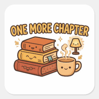 One More Chapter Cute Books Reading Sticker