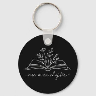 One more chapter funny bookworm story books lover key ring
