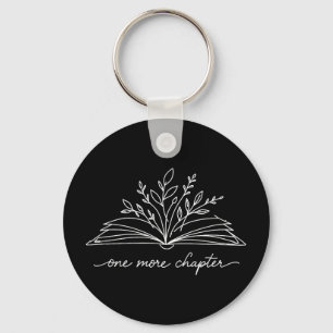 One more chapter minimalist bookworms book lovers key ring