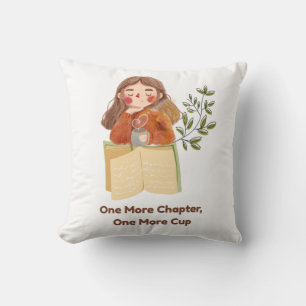 One More Chapter, One More Cup Cosy Book Lover, Cushion