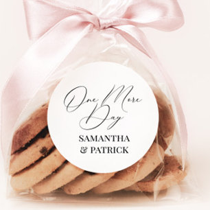 One More Day Rehearsal Dinner Favour Sticker