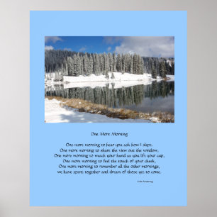 One More Morning Romantic Poetry Poster