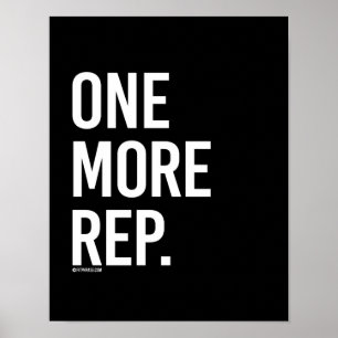 One more rep - - Gym Humour -.png Poster