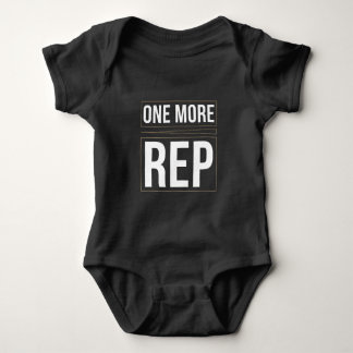 One More Rep | Gym Motivation Workout T-Shirt Baby Bodysuit