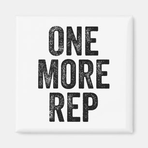 One More Rep Gym Weightlifter Bodybuilder Magnet