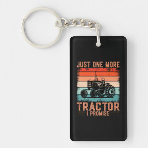One More Tractor I Promise Funny Tractor Farming Key Ring