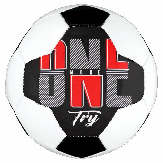 One More Try Soccer Ball (Front)