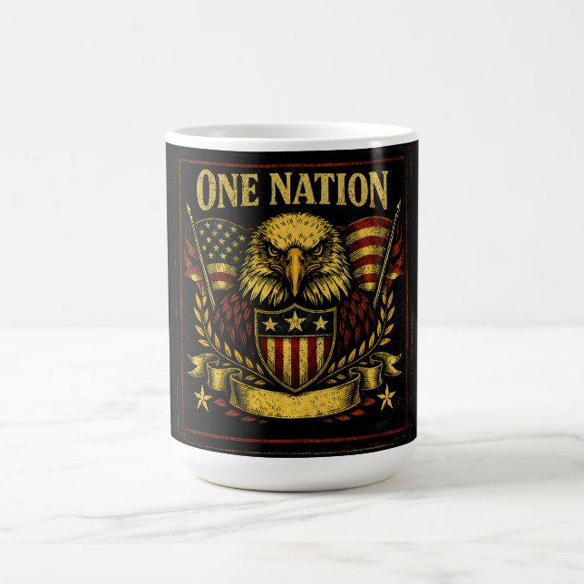 One Nation – American Unity Pride Coffee Mug (Center)
