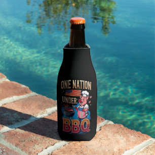 One Nation Under BBQ – Vintage Chef Grillmaster Bottle Cooler