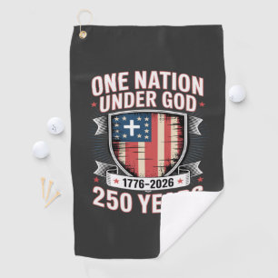 One Nation Under God 1776 2026 Golf Towel