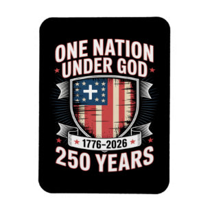 One Nation Under God 1776 2026 Magnet