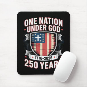 One Nation Under God 1776 2026 Mouse Pad
