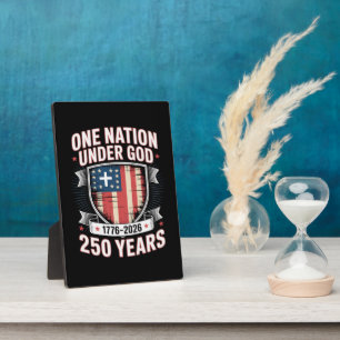 One Nation Under God 1776 2026 Plaque