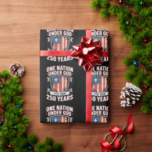 One Nation Under God 1776 2026 Wrapping Paper