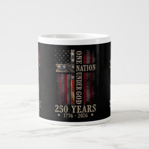 One Nation Under God 250 Years 250th Anniversary Large Coffee Mug