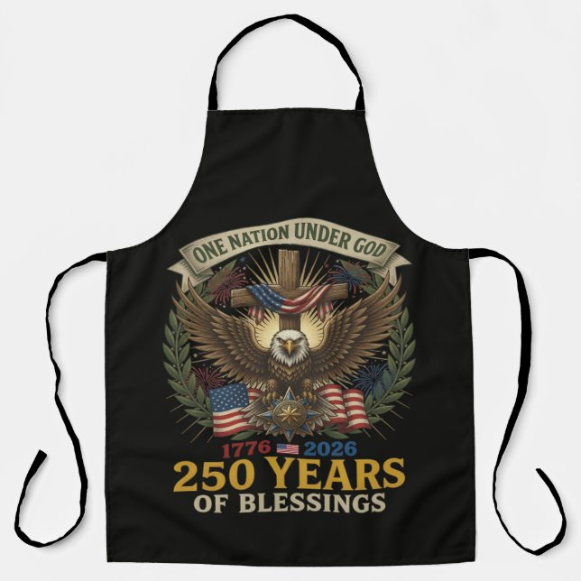 One Nation Under God 250 Years Apron (Front)