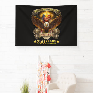 One Nation Under God 250 Years Blessings  Banner
