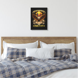 One Nation Under God 250 Years Blessings Canvas Print