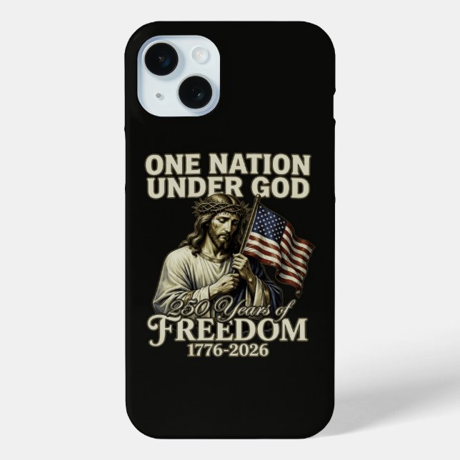 One Nation Under God 250 Years Blessings Case-Mate iPhone Case (Back)