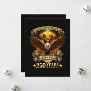One Nation Under God 250 Years Blessings Holiday Card
